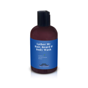 Lather My Hair, Beard & Body Wash Travel Size